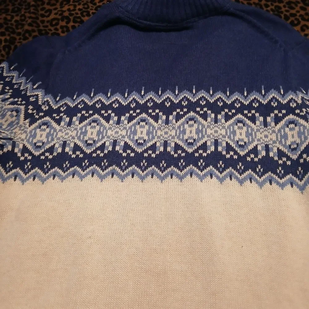 NWT ST. JOHN'S BAY Mock Turtle Neck Sweater With Zipper Men's Size Medium